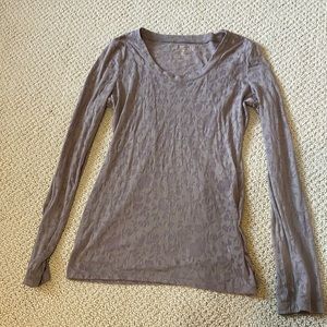 Floral burnout long sleeve